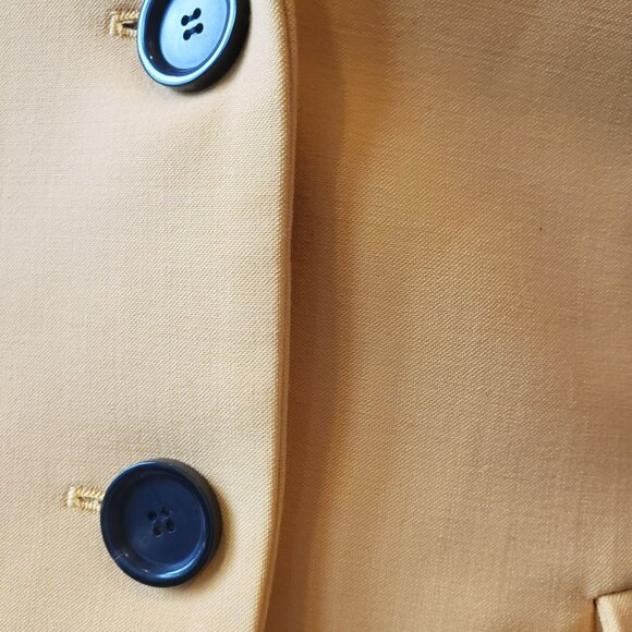 Kwaidan Editions Lemon Yellow Tailored Blazer Jacket Olivia Wilde Style Bright - Picture 8 of 16